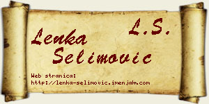 Lenka Selimović vizit kartica
